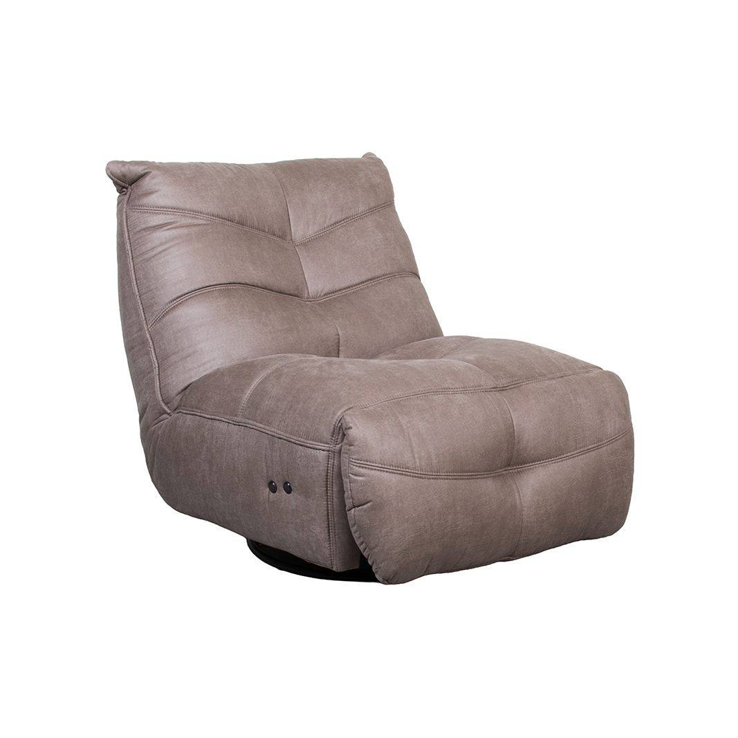 Fauteuil I_Powernap Station - Électrique - Taupe - Marron - Micro Suede - Sans accoudoir - Moderne - LABEL51