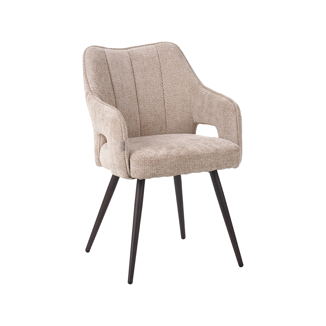 Chaise de salle à manger I_Stan - Clay - Marron - Elite - Sans accoudoir - LABEL51