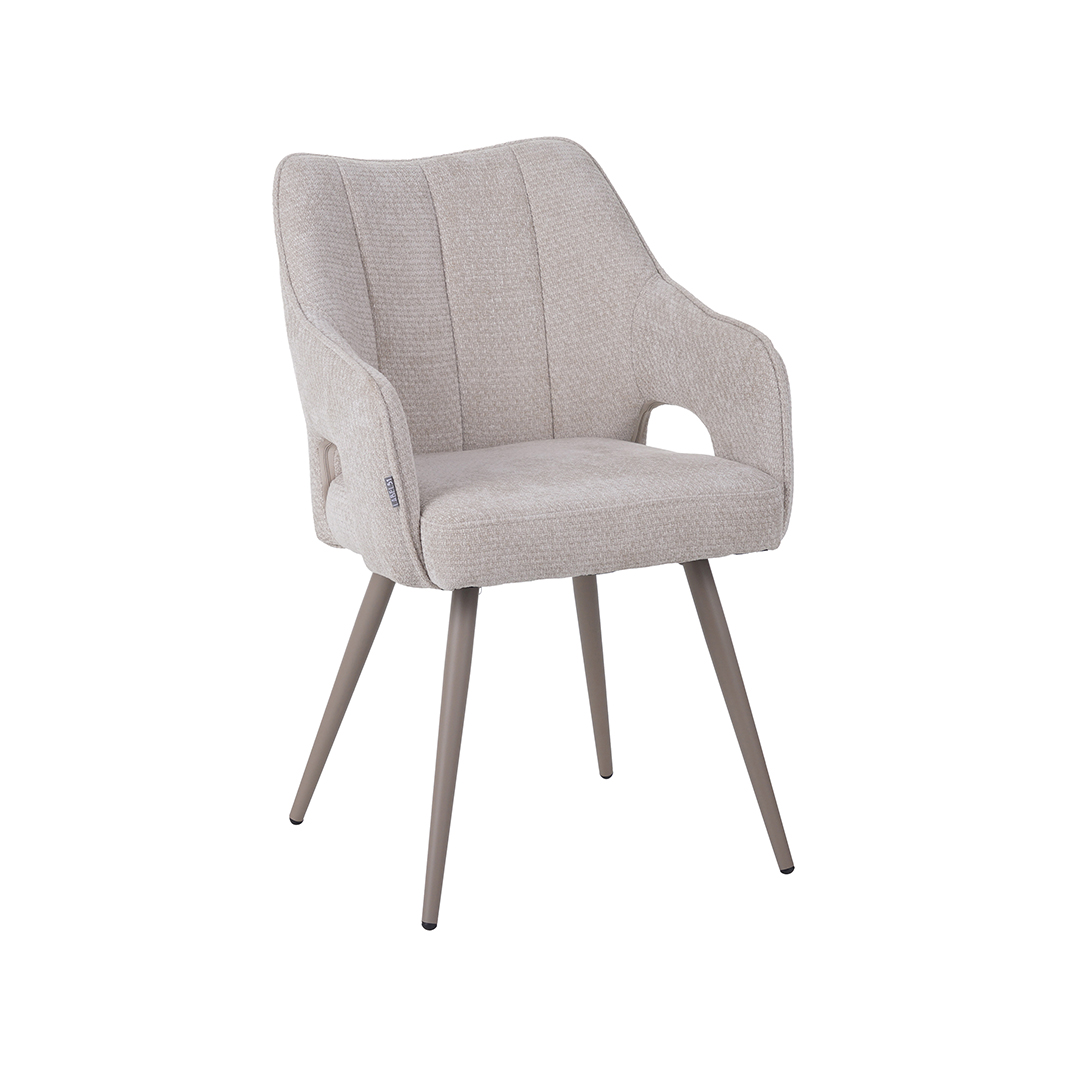 Chaise de salle à manger I_Stan - Naturel Beige - Elite - Sans accoudoir - LABEL51