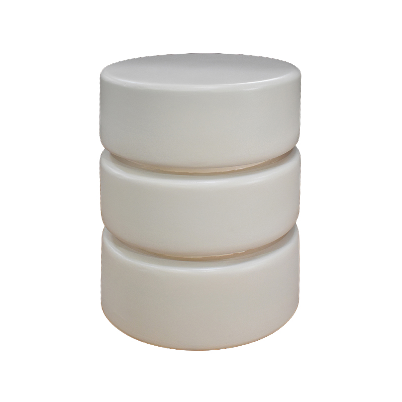 Table d'appoint I_Milly - Soft Sand - Creme - Bois de mangue - LABEL51