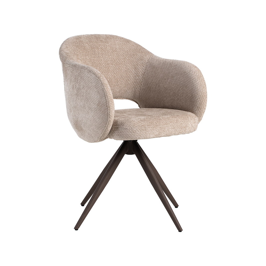 Chaise de salle à manger I_Lela - Clay - Marron - Elite - Sans accoudoir - LABEL51