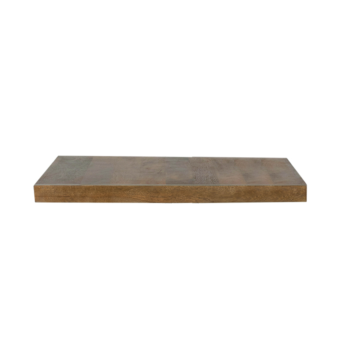 Table à manger I_Tafelblad Straight Edge - Orthogonal - Nature Smooth - Marron - Bois de mangue - Rurale - LABEL51