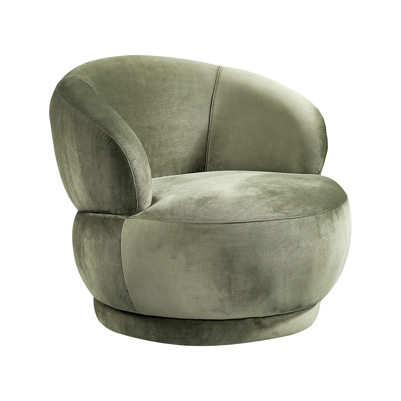Fauteuil I_Lobby - Hunter - Vert - Velours - Sans accoudoir - Industriel - LABEL51