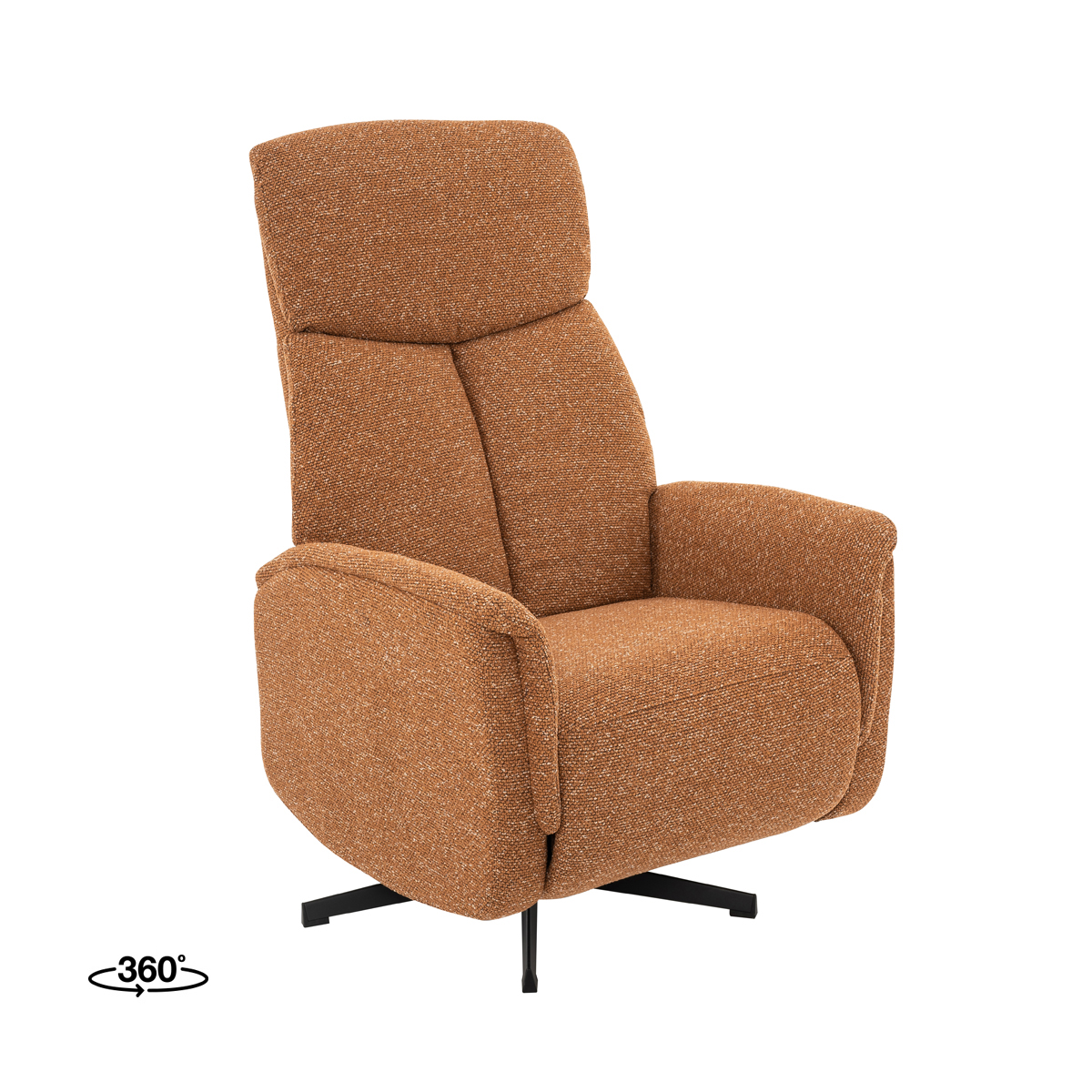 Fauteuil I_Aarhus - Électrique - Coral - Orange - Royal Boucle - Sans accoudoir - Moderne - LABEL51