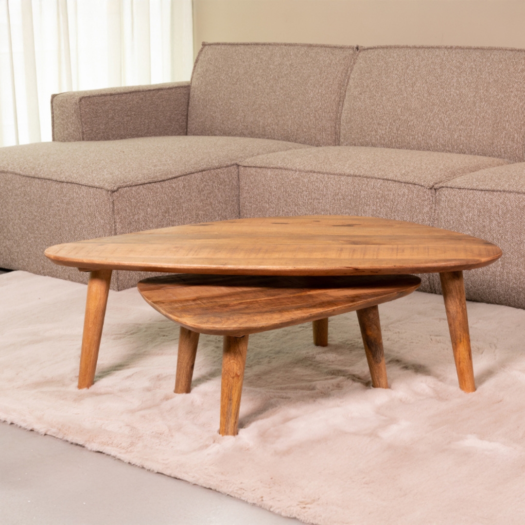 Table basse I_Gregg - Naturel - Bois de mangue - LABEL51