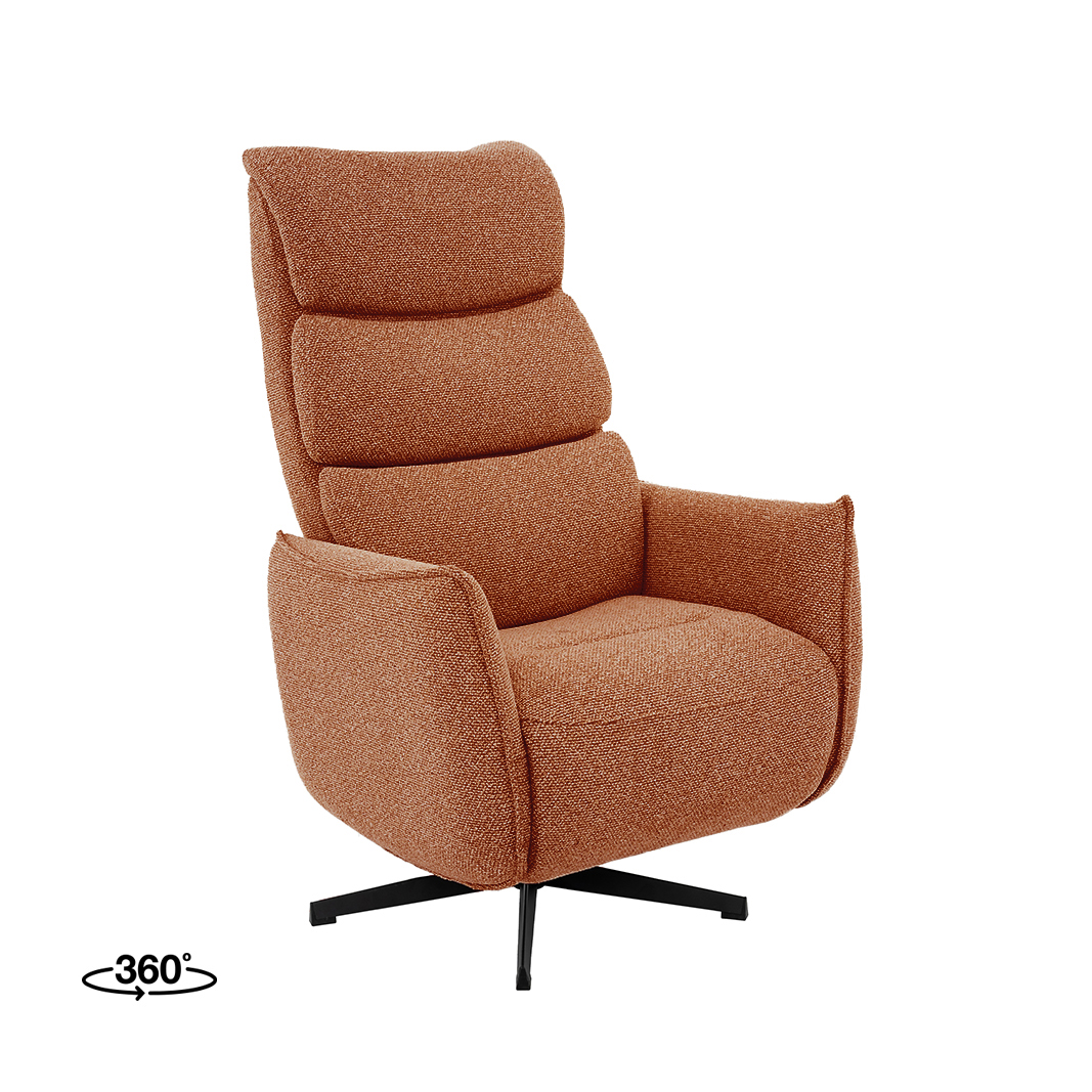 Fauteuil I_Goteborg - Électrique - Coral - Orange - Royal Boucle - Sans accoudoir - Moderne - LABEL51
