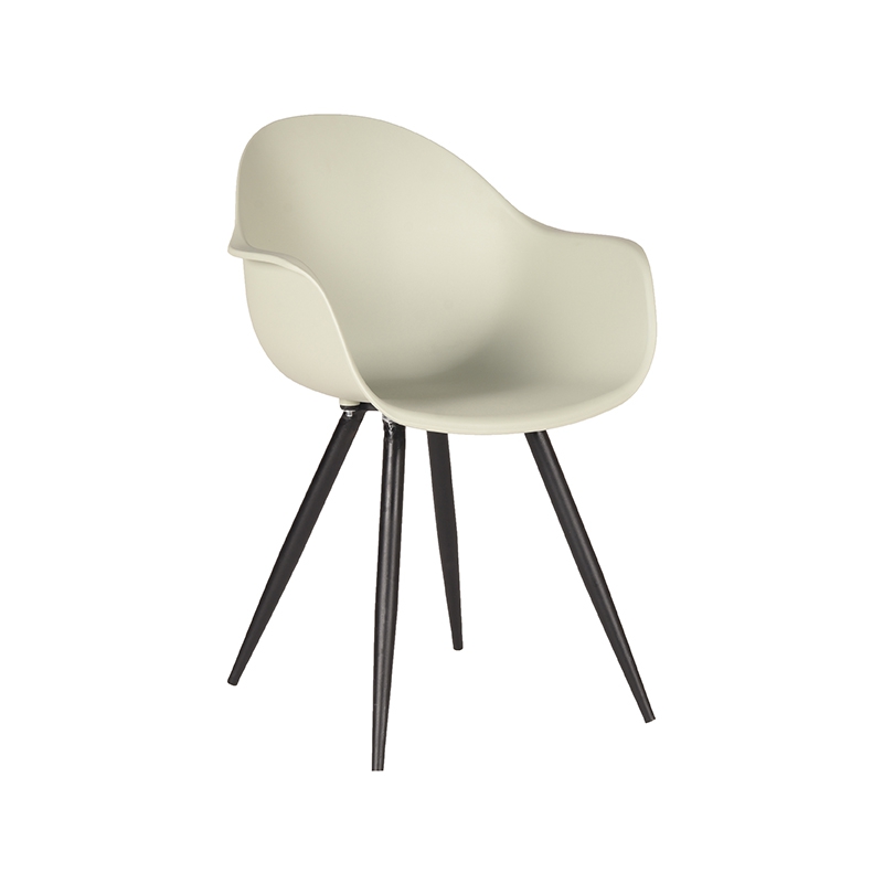 Chaise de salle à manger I_Luca - Siège baquet - Accoudoir - Breeze - GROEN - - Scandinave - LABEL51